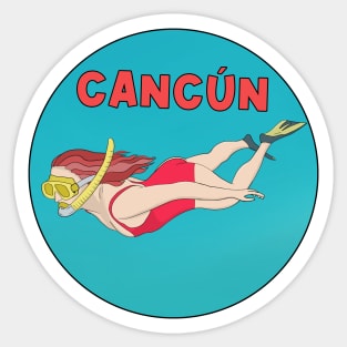 Mexican Travel Cancun Sticker